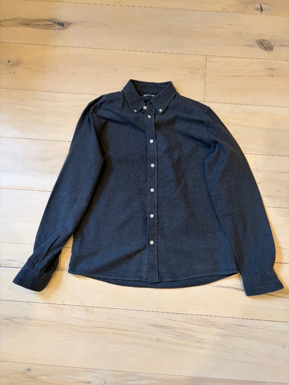 ASKET Dark Grey Flannel Shirt